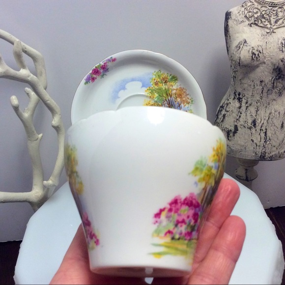 💖Vintage Rare Shelley England’s Charm teacup + saucer - Picture 6 of 11